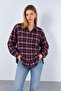 Women's Plaid Lumberjack Oversize Shirt - 2