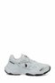 Women's White Sports Shoes with Mesh Detail and Thick Sole Casual Sneakers - 2