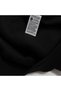 Men's Baxter Three-Thread, Shaped, Thick, Regular Cut, O-Neck, Unprinted Plain Cotton Sweatshirt Black - 5