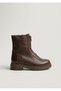 26K439 Front Zippered Genuine Leather Boots for Women - 3