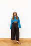 Women's Brown Elastic Waist Balloon Pants 1017-0200 - 2