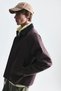 Boxy Fit Contrast Collar Coat - 3