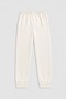 Women's Hooded Letter Printed Blue Tracksuit Set - 5