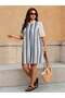 Rochie midi, mix culori