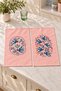 Swallow Post Office Swallow and Flower Patterned 2-Piece Kitchen Towel Set 35X55