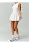 Rochie mini, alb - 4