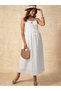 Rochie maxi, alb - 4