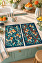 Aqua Koi Goldfish Patterned 2-Piece Kitchen Towel Set 35X55 - 3