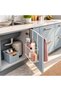 Snap-On Metal Towel Hanger Organizer for Cabinet Door White – No Drilling Required, in & Out of Cabinet Kitchen Bathroom Organizer Rack - 5
