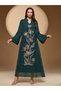 Rochie maxi, verde - 5