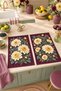 Dahlia Plum Star Flower Patterned 2-Piece Kitchen Towel Set 35X55