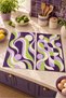 Violet Groove Geometric Wave Patterned 2-Piece Kitchen Towel Set 35X55 - 7