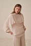 Cape Detailed Linen Blouse - 5