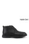 Men's Black Lace-Up Rubber Sole Genuine Leather Classic Boots
