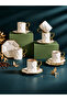 Dmr Life Motto 6-Piece Porcelain Coffee Cup Set 90ml