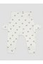 Unisex Baby Patterned High Waist Interlock Cotton Trousers with Ear Detail - 6