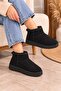 Women's Fur Lined Suede Short Boots Warm Sole Comfortable Daily Winter Mini Boots - 3
