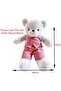 Imported Boy Teddy Bear with Dress | Gift for Kids | Size 55cm (Cream) - 2