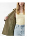 Xside Khaki Belted Oversize Women's Trench Coat - 2