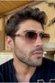 Eşref Unisex Ultra Light Uv400 Filtered Gold Framed Brown Sunglasses - 4