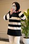 44472 - Stylish Comfortable Rayon Striped Women's Long Flowy Thin Knit Sweater - 5
