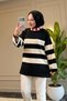 44472 - Stylish Comfortable Rayon Striped Women's Long Flowy Thin Knit Sweater - 2