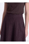 I Zippered Checkered Embroidered A-Line Skirt from Freezen Store - 4