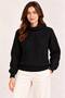 Women's Turtleneck Geometric Patterned Long Sleeve Knitwear Sweater - 3