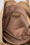 Women's Shoulder Bag with Mirror Charm Accessory, Textured Daily Stylish Handbag, Beige 18344 - 7