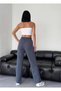 Women's Elastic Waist Lace-Up Wide Leg Comfortable Cut Casual Sweatpants - 2
