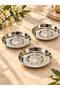 Dmr Life Elit 6-Piece Simple Luxury Stainless Steel Tea Plate Set (18/10) - 5
