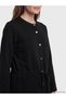 Alita City Lcw Grace Black Diving Fabric Plain Women's Cardigan with a Difference - 3