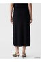 Alita City Farkıyla Lcw Everyday Black Knitwear Plain Long Women's Skirt - 4