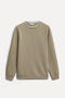 Men's Stone Color Crew Neck Sweatshirt