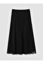 Alita City with a Difference, Lcw Studio Black Lace Patterned Long Women's Skirt - 6