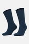 Unisex Cotton Bio Cotton Winter Socks Navy Blue - 3