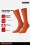 Unisex Organic Cotton Flight and Pilot Knee Socks with Special Firming Technology, Rust Red - 3