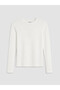 Two Mt Shop Quality Lcw Modest White Plain Super Skinny & Extra Slim Long Sleeve Women's Bodysuit