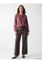 Two Mt Shop Quality Lcw Grace Pink Combed Cotton Embroidered Tie Collar Long Sleeve Women's Blouse - 2