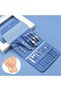 Travel Type 16 Piece Manicure Pedicure Set with Bag Nail Care Set Hand and Foot Care Kit Blue Color - 2
