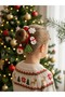 New Year's New Year Handmade Knitted Christmas Themed Girl's Hairpin - Amigurumi Christmas Tree Santa Claus Figured Hair Accessory