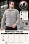 Men's Premium Nova Fabric Shirt Collar Gray Color Winter Puffer Coat - 5
