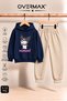 Kuromi Printed Girls' Hooded Sweatshirt & Sweatpants Set - Ages 3-12