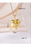 Stone Heart Gold Necklace - 3