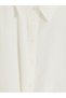 Alita City Farkıyla Lcw Everyday White Drawstring Oversize Muslin Women's Shirt - 6