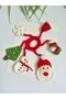 New Year's New Year Handmade Knitted Christmas Themed Girl's Hairpin - Amigurumi Christmas Tree Santa Claus Figured Hair Accessory - 5