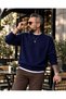 Basic Portofino Oversize Crew Neck Men's Knitwear Sweater - 3