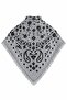 Gray - Anthracite Patterned Knitwear Shawl - 2Y251005 - 2