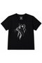Silver Gaze Cat Line Art Graphic Kids T-Shirt