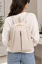 Women's Bag Beige Backpack and Shoulder Bag - 3